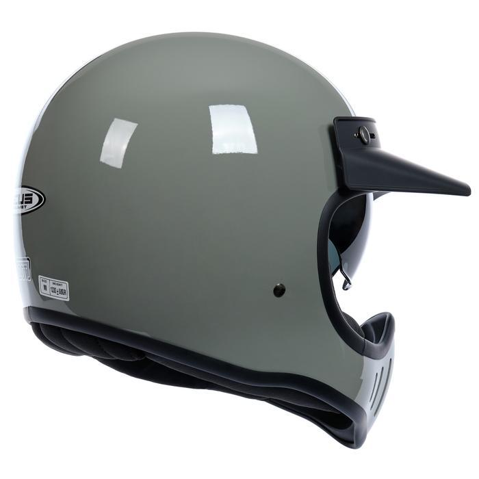 ZEUS ZS 916 D AUDI GRAY GLOSSY CAKIL RETRO HELMET FREE PET