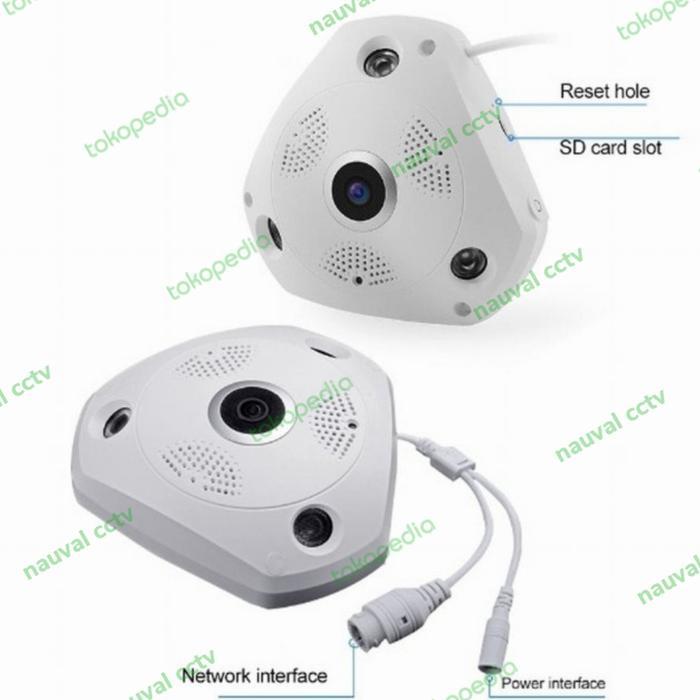 Vr Cam 360 / Ip Cam Vr Ip Pro Wireless Fish Eye 360,3D Panoramic 1.3Mp