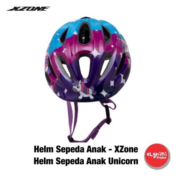 Xzone Helm Sepeda Anak Perempuan Unicorn