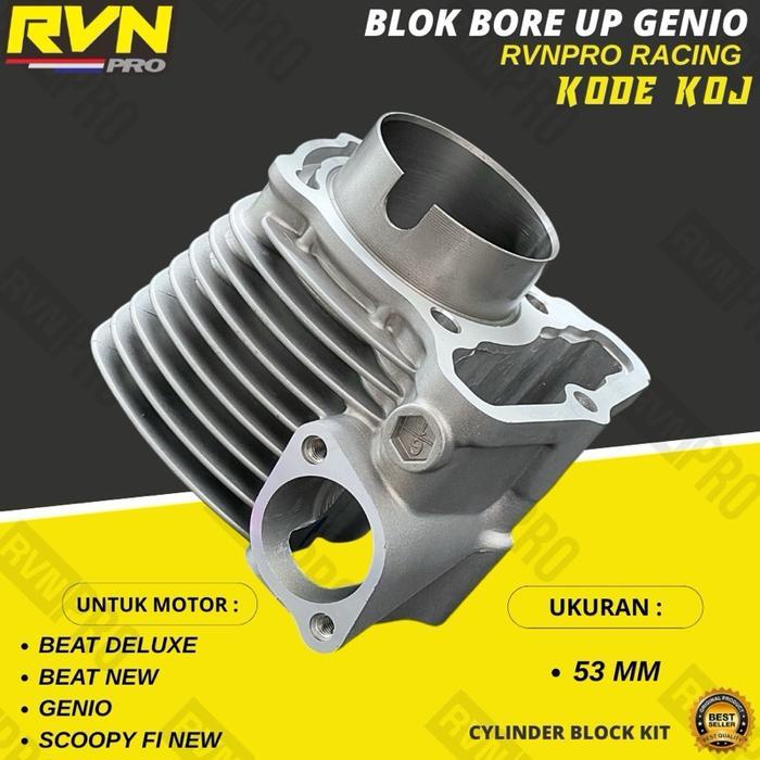 Blok Seher Boring Bore Up Genio Beat New Beat Led Beat Deluxe Beat Street Scoopy Fi New 53Mm Racing
