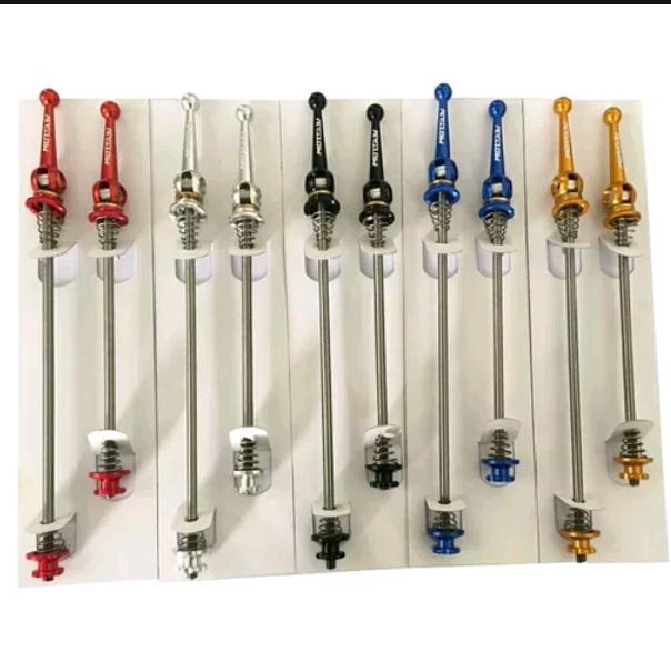 Qr Titanium Motsuv Hub Skewer As Quick Release Anodized Depan Belakang