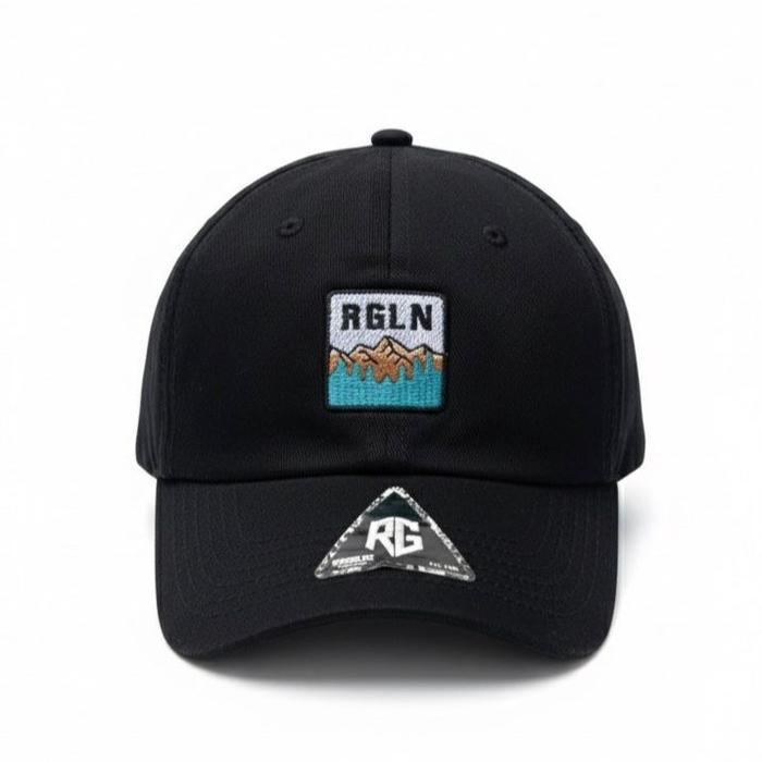 RGLN Topi Polocap Baseball Visor Pendek - Hitam