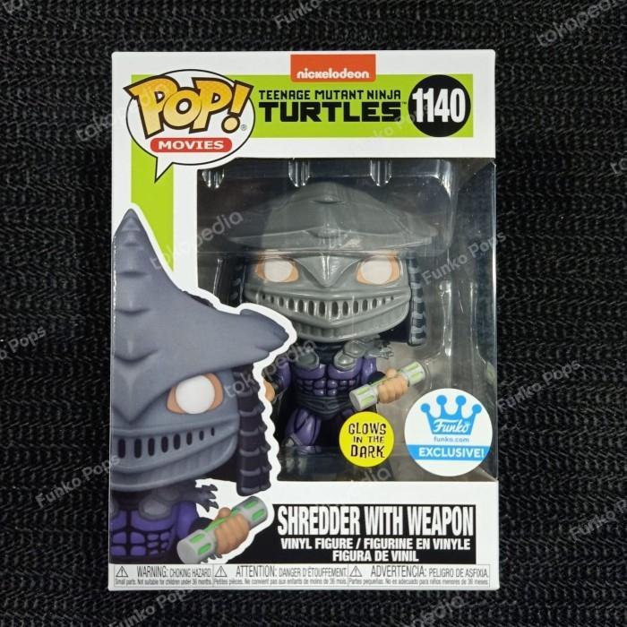 HOT SALE FUNKO POP TEENAGE MUTANT NINJA TURTLES : SHREDDER WITH WEAPON (GITD) TERMURAH