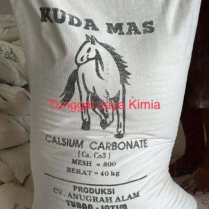 Calcium Carbonate 800 Mesh Cap Kuda Mas Bubuk Dempul Oker Putih Mil