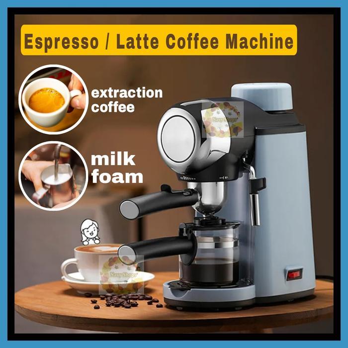 TERLARIS NA - MESIN KOPI BEAR COFFEE MACHINE WITH FOAM MAKER ALAT PEMBUAT KOPI