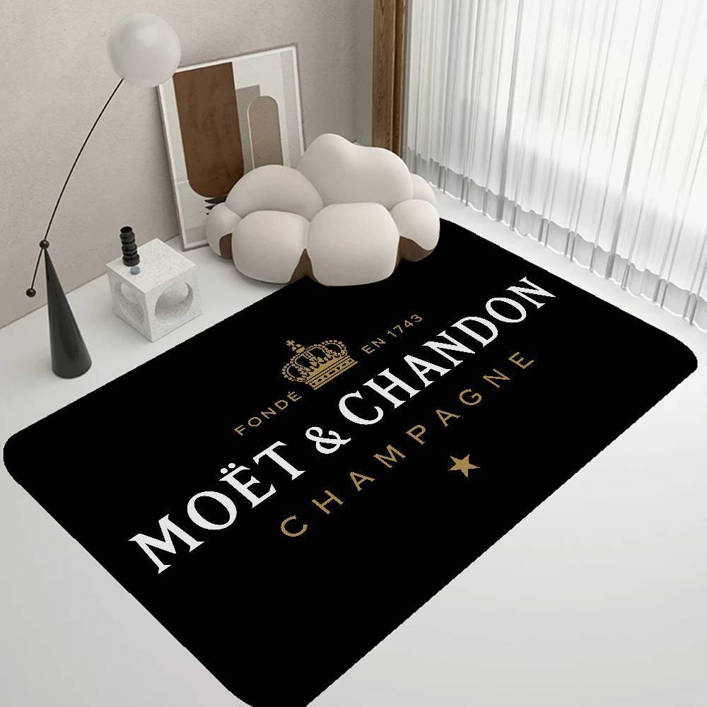 French Champagne Brand Moet & Chandon Room Mats Retro Multiple Choice Living Room Kitchen Rug