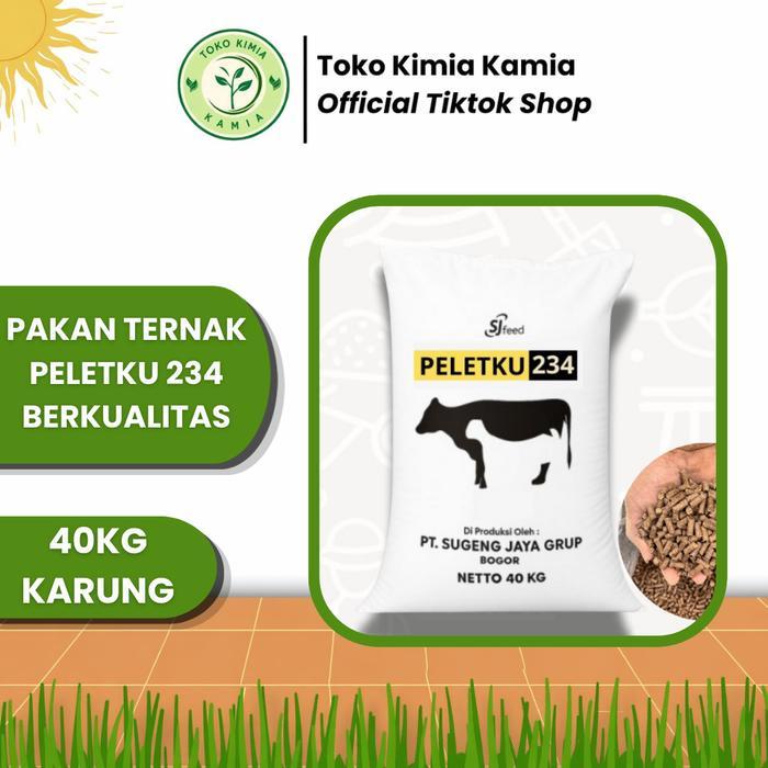 Superfeed PELETKU 234 50KG Pakan Ternak Sapi,Kambing,Domba Bernutrisi Tinggi