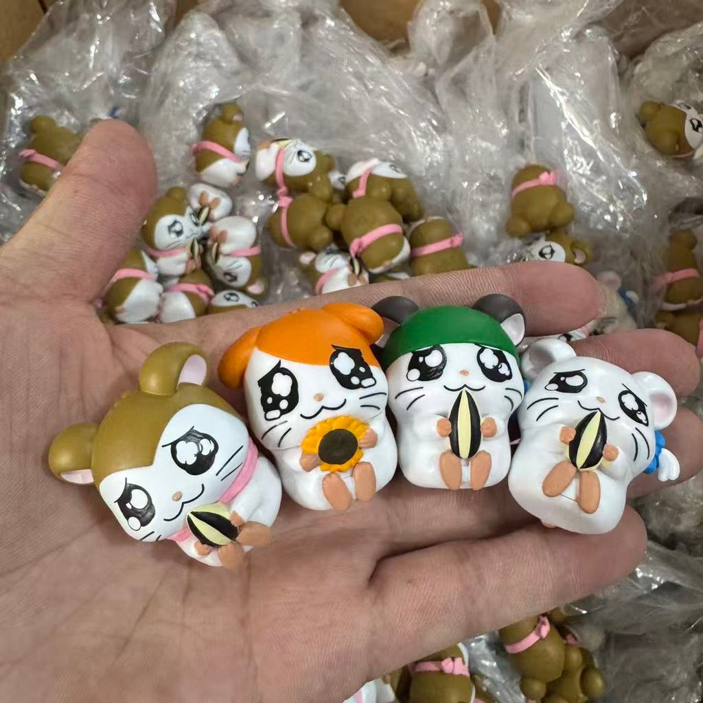 Trotting Hamtaro Action Figure Trotting Hamtaro Anime Creative Cute Figure Model Ornaments Box Toys