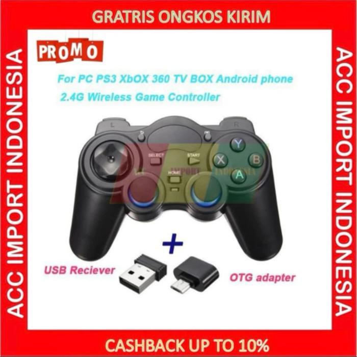 Gamepad Wireless 2.4GHz Stik Smart TV Box PS3 PC Android EF-008 TG2