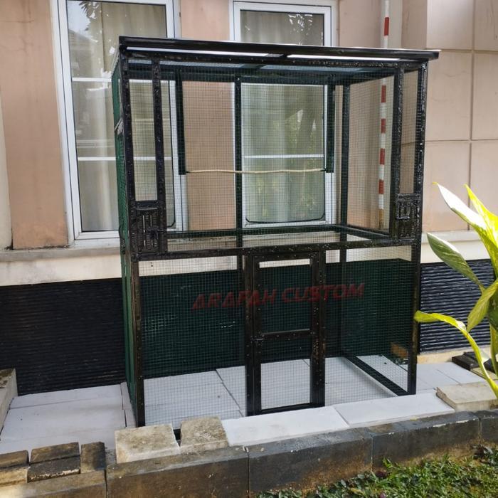 Kandang Burung Aviary Minimalis Luas Ternak Koloni Lovebird Jalak Beo Finch Parkit Murai Kenari Outd