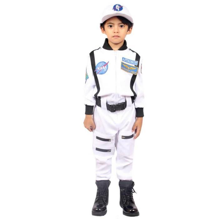 Kostum Astronot Anak Pakaian Profesi untuk Usia 34 Tahun