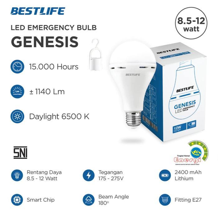 BESTLIFE Genesis Lampu Led Bohlam Bulb Emergency lampu LED darurat Magic Cas Charge Sentuh AC DC Kua