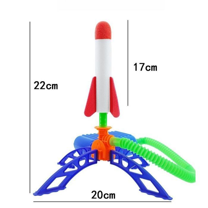 Mainan Rocket Luar Angkasa Roket Injak Roket Terbang Menginjak Pedal Mainan Roket Meluncur Keudara