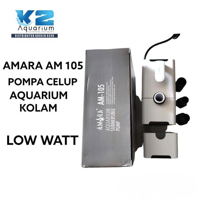 HEMAT LISTRIK AMARA AM 105 36W 3000 L/H POMPA FILTER CELUP AQUARIUM KOLAM HIDROPONIK AMARA 105