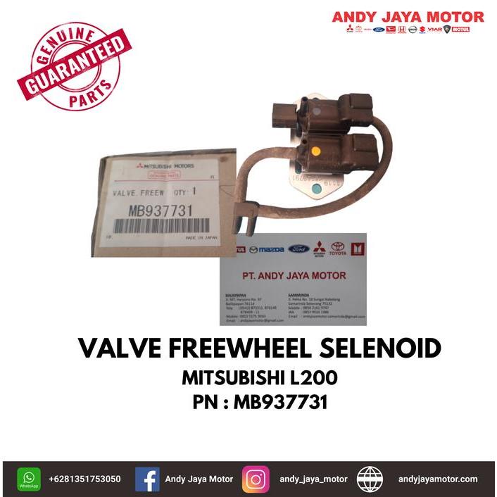 ] VALVE FREEWHEEL SELENOID, MITSUBISHI L200 PN : MB937731