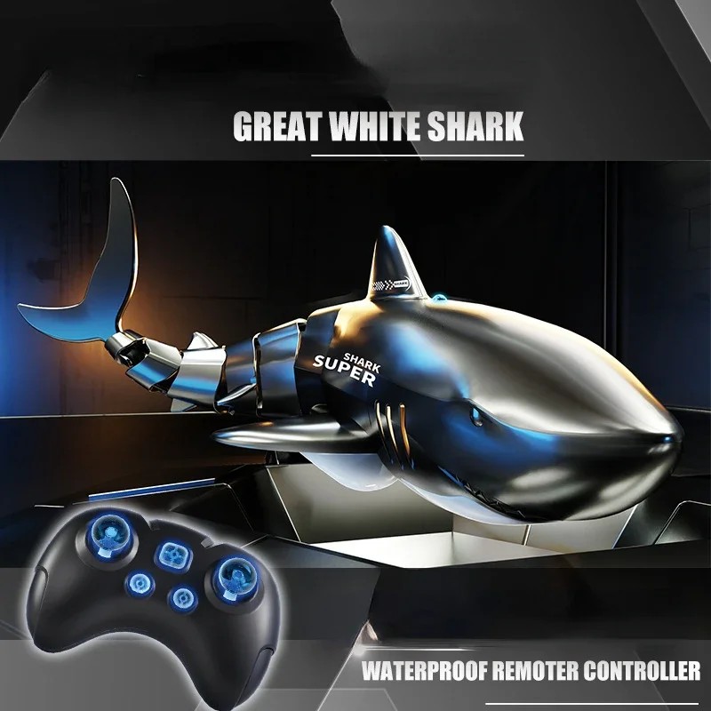 Remote Control Shark Children Pool Beach Bath Toy for Kids Boy Girl Simulation Water Jet Rc Whale