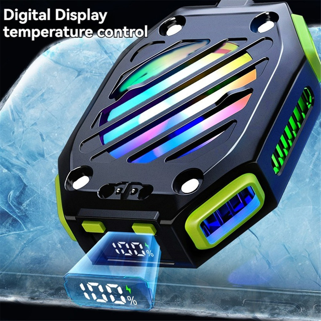A40I X111 Phone Magnetic Semiconductor Coolng Fan Radiator with 7 Gears Adjustable Game Cooler for