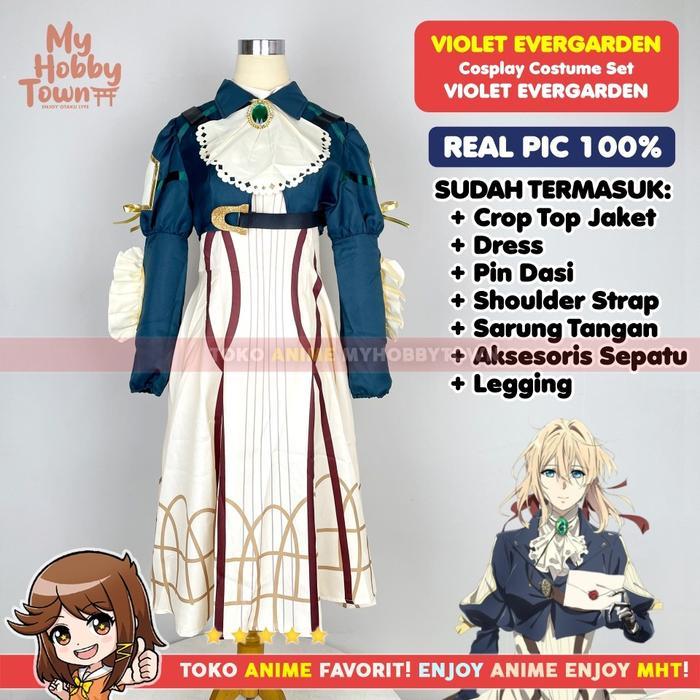 Kostum Cosplay Violet Evergarden Kter Anime