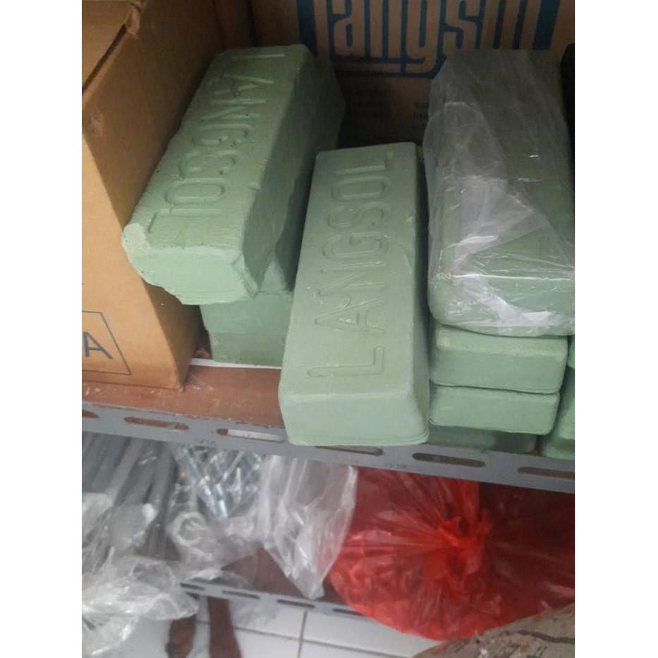 Langsol Batu Poles Langsol Hijau ( 1Pcs )