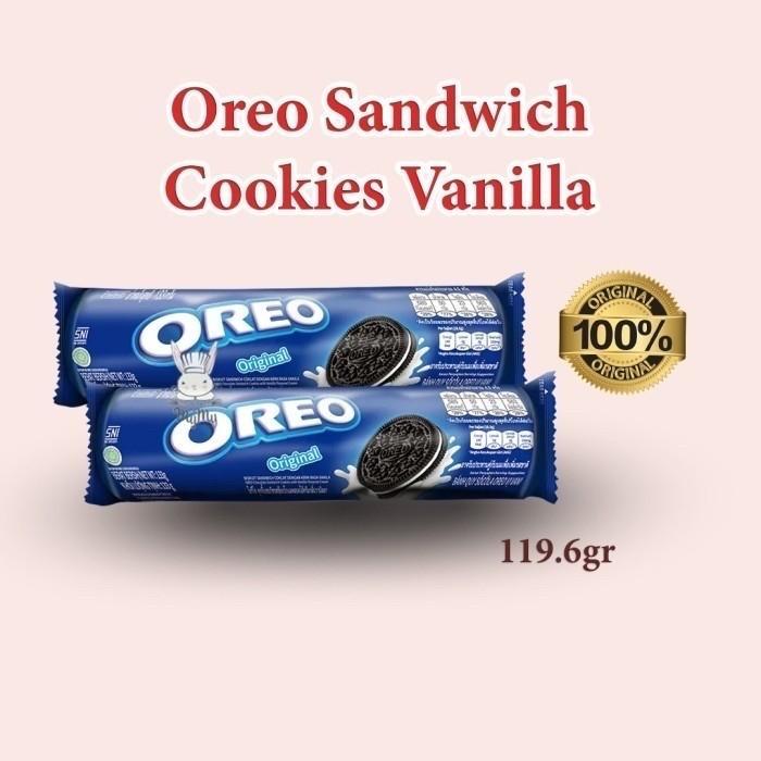 Oreo Sandwich Cream Original 119,6 Gram / Biskuit Oreo Original