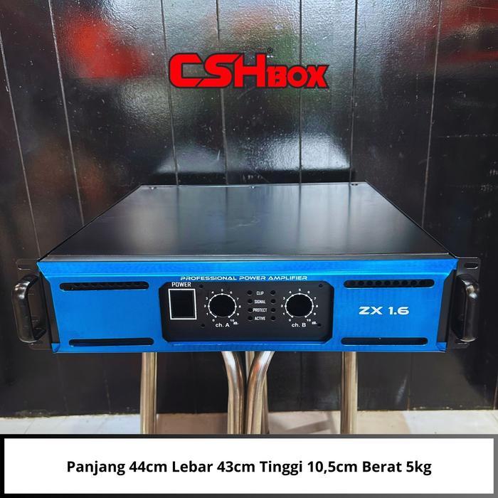 Solusoundmart - Box Power Amplifier Csh Ukuran 2U 2Channel Seri Zx, Td, Gb, Ab, Mx, Cr, Xli, Nmax