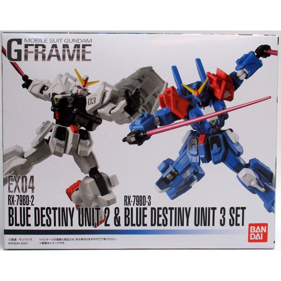 Bandai MS Gundam G Frame EX 04 - Blue Destiny 2 & Blue Destiny 3 Set