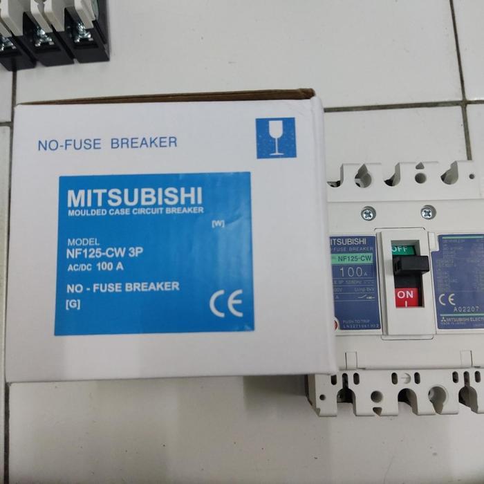 Mccb Breaker Mitsubishi Nf-125Cw Nf125Cw 100A Nf125-Cw 100A