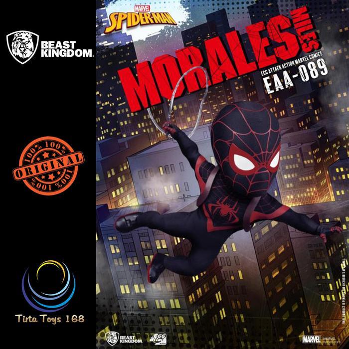 BEAST KINGDOM EAA-089 SPIDER-MAN MILES MORALES EGG ATTACK ACTION