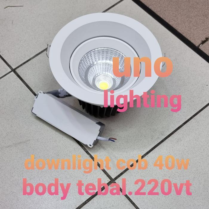 downlight cob 4000k 40watt 40w / ceiling plafon 40 watt natural 220v