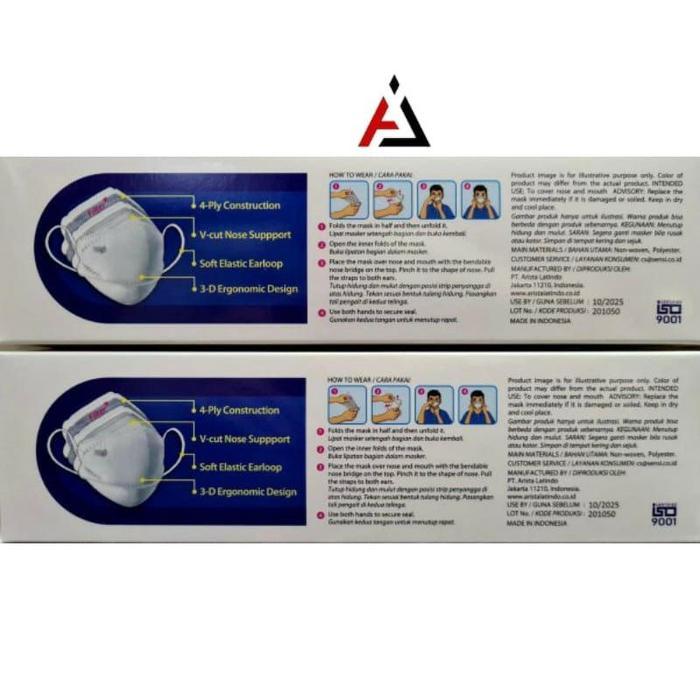 MASKER SENSI CONVEX 4 PLY PER BOX ISI 20 PCS / SENSI CONVEX MASK