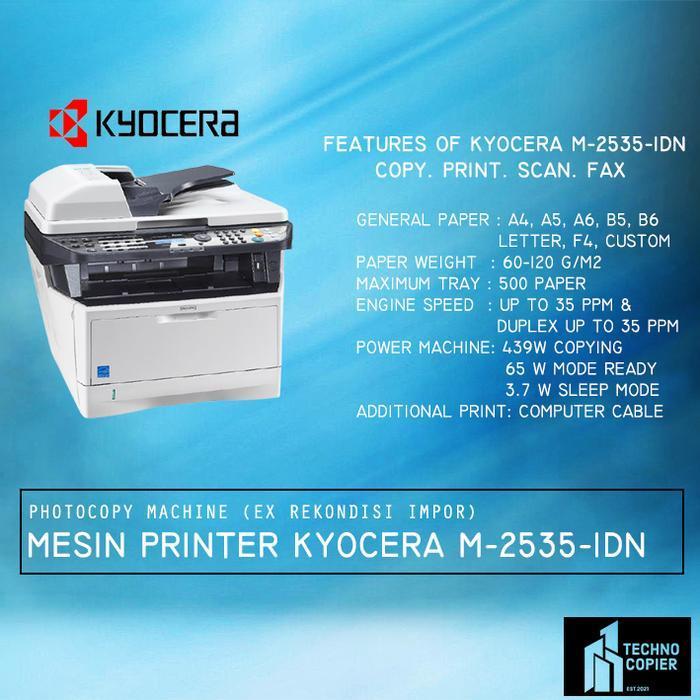 MESIN PRINTER FOTOCOPY KYOCERA M-2535 DN FS 1128/1135PACKING KAYU