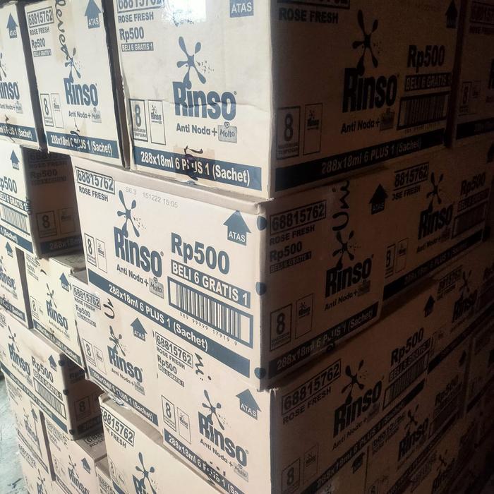 104 Pcs Rinso Molto Cair Sachet Rencengan 20 Ml Random 500'An