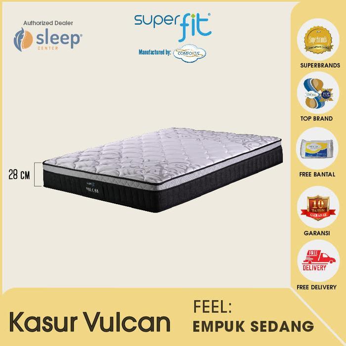 Kasur Comforta Vulcan, Sc Superfit, Spring Bed Comforta, Kasur 100X200, 120X200, 160X200, 180X200,
