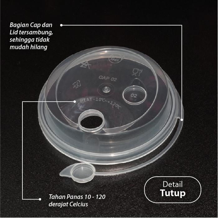 (Depok) Pak Isi 25 Pcs - Cup 12Oz Injection - Gelas Plastik Pp 380Ml