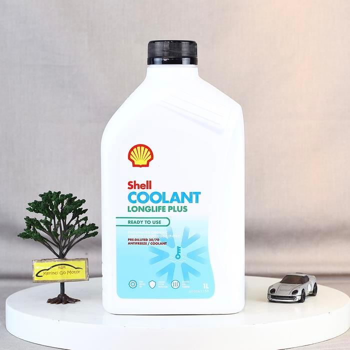 TERLARISS SHELL AIR RADIATOR COOLANT 30/70 HIJAU 1 LITER CAIRAN PENDINGIN MOBIL MOTOR LONGLIFE