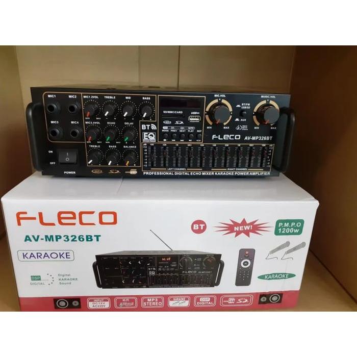 Amplifier Bluetooth Fleco Av Mp326Bt//Ampli Mp 326 Bt #Gratisongkir