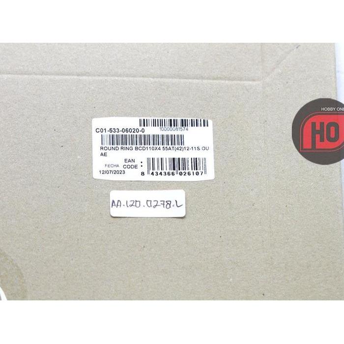 ROTOR AERO ROUND RING 55AT 55T (42T) BCD110X4 11-12S OUTER CHAINRING