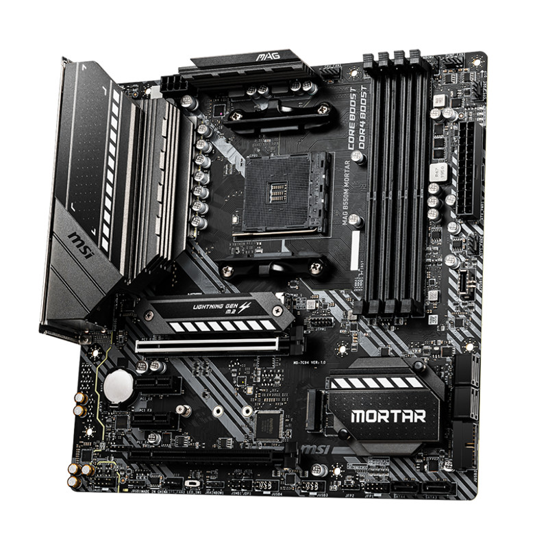MSI AM4 AMD Micro ATX Motherboard MAG B550M MORTAR AM4 AMD B550 Micro ATX AMD Motherboard