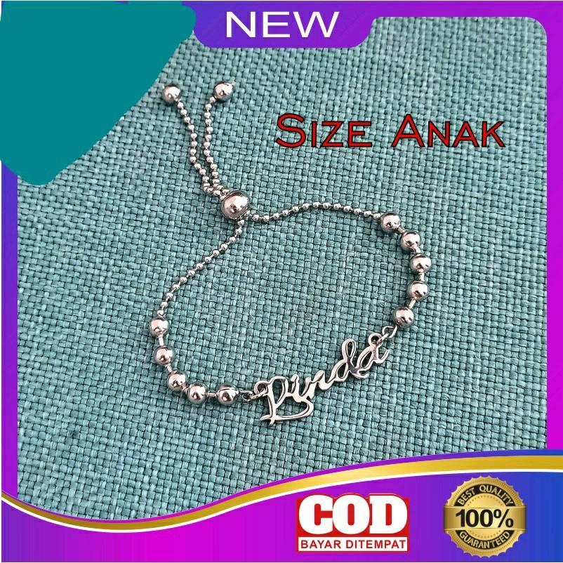 gelang serut nama anak