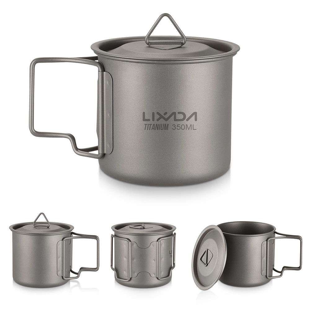 300350550650ml750ml Outdoor ter Cup Piic ter Mug Tablere Lixada Ultralight Titanium Cup Mug with