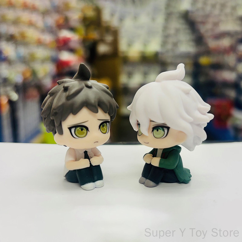 Bandai Danganronpa 2 Gashapon Figure Komaeda Nagito Hinata Hajime Anime Character Collectible Model