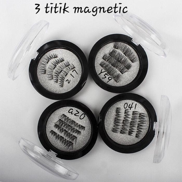 New bulu mata magnet bulu mata magnetic bulu mata magnet 3d isi 4pcs