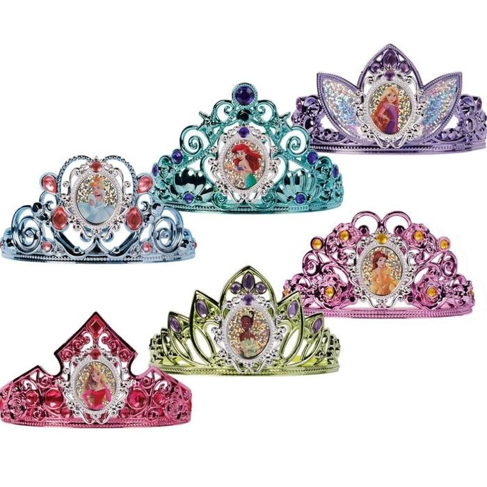 (Good) Mahkota Tiara Princess Belle Aurora Ariel Rapunzel Bando Anak Disney