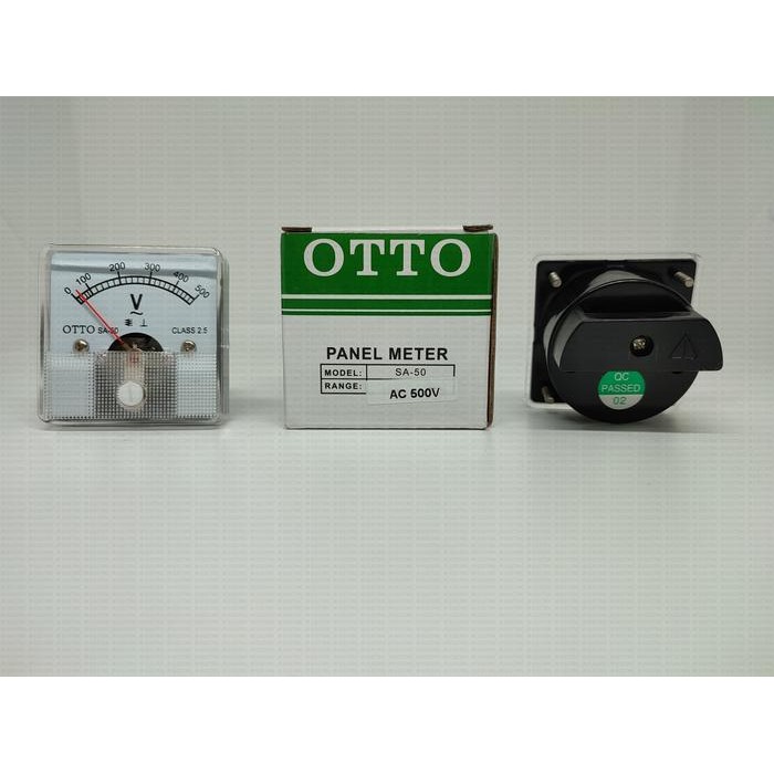 Otto Panel Meter / Amper Ampere Volt Meter Sa-50 Ac/Dc 30A 50A 300V