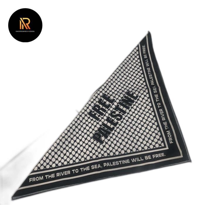 ASLI - slayer bandana keffiyeh palestina scraf pria wanita bahan halus lembut panjang kekinian multi