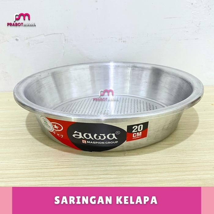 Saringan Santan Aluminium - Prabotmama / Tempat Penyaring Air Parutan Kelapa Alumunium / Alat Dapur