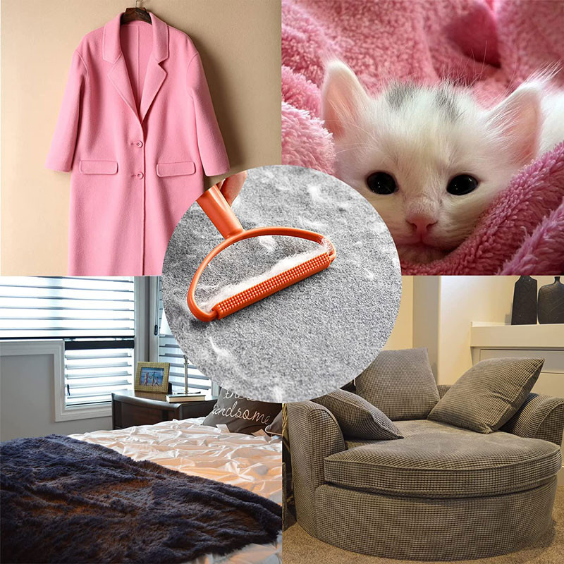 Portable Lint Remover Pet Hair Remover Brush Manual Lint Roller Sofa Clothes Cleaning Lint Brush