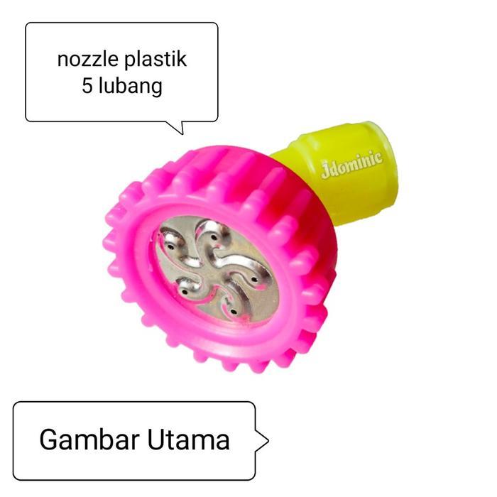 nozzle plastic 5 lubang holes kepala sprayer baterai elektrik cas alat mesin semprot semprotan hama