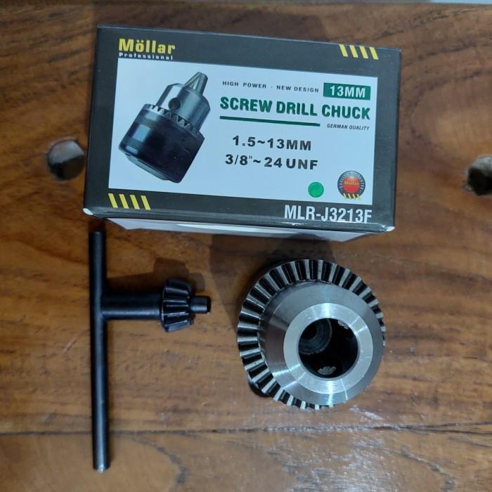 head chuck kepala bor 13mm 3/8 24UNF upgrade mesin bor 10mm to 13mm