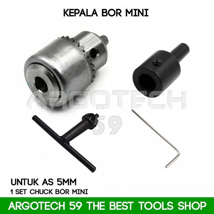 Kepala bor mini untuk as 5mm